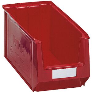 Sichtlagerkasten aus Polyethylen, LxBxH 350 x 210 x 200 mm, rot, VE 10 Stk mauser Sichtlagerkasten aus Polyethylen, LxBxH 350 x 210 x 200 mm, rot, VE 10 Stk mauser