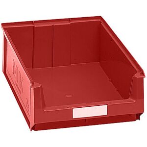 Sichtlagerkasten aus Polyethylen, LxBxH 500 x 310 x 140 mm, rot, VE 14 Stk mauser Sichtlagerkasten aus Polyethylen, LxBxH 500 x 310 x 140 mm, rot, VE 14 Stk mauser