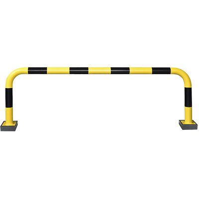 Rammschutzbügel, Stahl, Ø 76 mm, mit Federelement, für den Innenbereich, HxB 640 x 2000 mm Black Bull Rammschutzbügel, Stahl, Ø 76 mm, mit Federelement, für den Innenbereich, HxB 640 x 2000 mm Black Bull