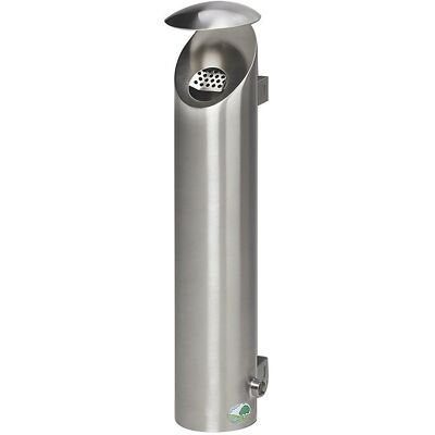 Edelstahl-Wandascher, abschließbar, 2,5 l, HxØ 530 x 180 mm, gebürstet VAR Edelstahl-Wandascher, abschließbar, 2,5 l, HxØ 530 x 180 mm, gebürstet VAR