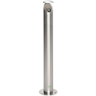 Edelstahl-Standascher, abschließbar, Volumen 4,2 l, Ø 120 mm, gebürstet VAR Edelstahl-Standascher, abschließbar, Volumen 4,2 l, Ø 120 mm, gebürstet VAR
