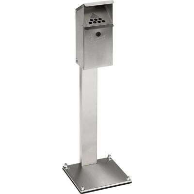 Standascher aus Edelstahl, Inhalt 3,7 l, abschließbar, HxBxT 1090 x 310 x 310 mm VAR Standascher aus Edelstahl, Inhalt 3,7 l, abschließbar, HxBxT 1090 x 310 x 310 mm VAR