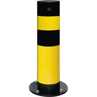 Poller, zum Aufdübeln, Höhe 665 mm, gelb beschichtet Black Bull Poller, zum Aufdübeln, Höhe 665 mm, gelb beschichtet Black Bull