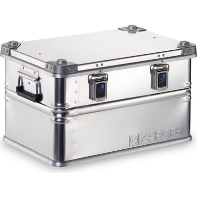 Alu-Transportkiste, Inhalt 60 l, Innen-LxBxH 550 x 350 x 310 mm, in robuster Ausführung ZARGES Alu-Transportkiste, Inhalt 60 l, Innen-LxBxH 550 x 350 x 310 mm, in robuster Ausführung ZARGES