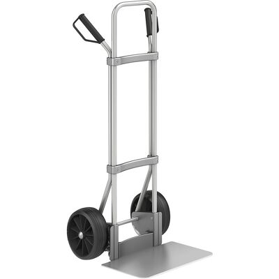 Aluminium-Sackkarre, Schaufel-BxT 450 x 350 mm, Alu, Vollgummibereifung, ab 5 Stk eurokraft pro Aluminium-Sackkarre, Schaufel-BxT 450 x 350 mm, Alu, Vollgummibereifung, ab 5 Stk eurokraft pro