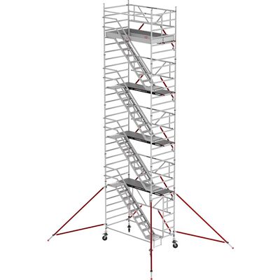 Treppengerüst RS TOWER 53 breit, Holzplattform, Länge 1,85 m, Arbeitshöhe 10,20 m Altrex Treppengerüst RS TOWER 53 breit, Holzplattform, Länge 1,85 m, Arbeitshöhe 10,20 m Altrex