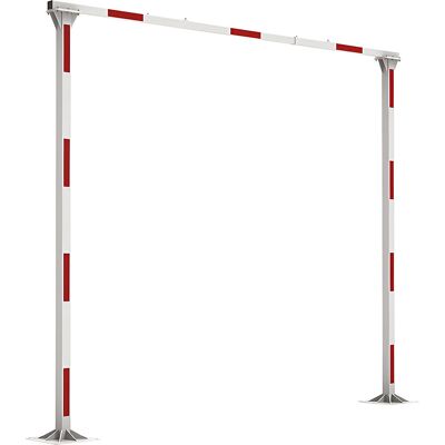 Fester Höhenbegrenzer, HxB 4500 x 5200 mm, reinweiß RAL 9010, feuerverzinkt PROCITY Fester Höhenbegrenzer, HxB 4500 x 5200 mm, reinweiß RAL 9010, feuerverzinkt PROCITY