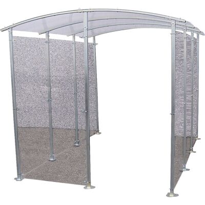 Mottez Wandmontierter Metallunterstand - 6m² Außenüberdachung Mottez Wandmontierter Metallunterstand - 6m² Außenüberdachung