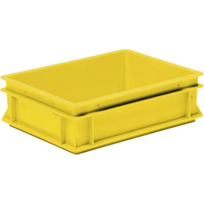 kaiserkraft Euro-Stapelbehälter, LxBxH 400 x 300 x 120 mm, gelb, VE 8 Stk kaiserkraft Euro-Stapelbehälter, LxBxH 400 x 300 x 120 mm, gelb, VE 8 Stk