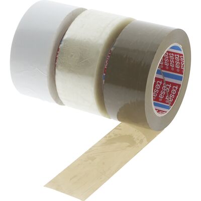 PET-Packband tesa® 60418, 60 % recycelt, VE 6 Rollen, braun, Band-LxB 132 m x 50 mm, ab 18 VE tesa PET-Packband tesa® 60418, 60 % recycelt, VE 6 Rollen, braun, Band-LxB 132 m x 50 mm, ab 18 VE tesa