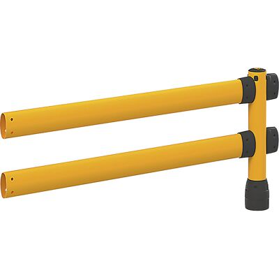 Rammschutzgeländer L-Line, LxBxH 2438 x 205 x 1170 mm, Mittel-Erweiterung Black Bull Rammschutzgeländer L-Line, LxBxH 2438 x 205 x 1170 mm, Mittel-Erweiterung Black Bull