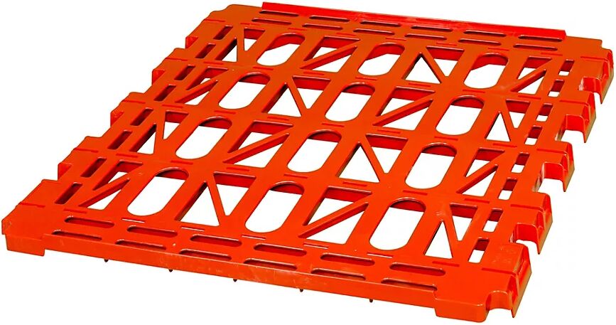 Zwischenboden für Rollbehälter 3-seitig, Breite 620 mm feuerrot