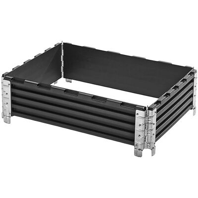 Aufsatzrahmen aus Kunststoff, mit 4 Scharnieren, für Paletten 600 x 400 mm, VE 2 Stk, ab 10 VE ratioform Aufsatzrahmen aus Kunststoff, mit 4 Scharnieren, für Paletten 600 x 400 mm, VE 2 Stk, ab 10 VE ratioform