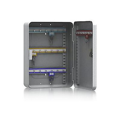 kaiserkraft Schlüsselkassette, Stahlblech, lichtgrau, HxBxT 320 x 230 x 90 mm, 28 Haken kaiserkraft Schlüsselkassette, Stahlblech, lichtgrau, HxBxT 320 x 230 x 90 mm, 28 Haken