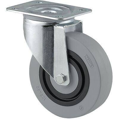 Polyamid-Rad, grau, Rad-Ø x Breite 100 x 36 mm, Lenkrolle TENTE Polyamid-Rad, grau, Rad-Ø x Breite 100 x 36 mm, Lenkrolle TENTE