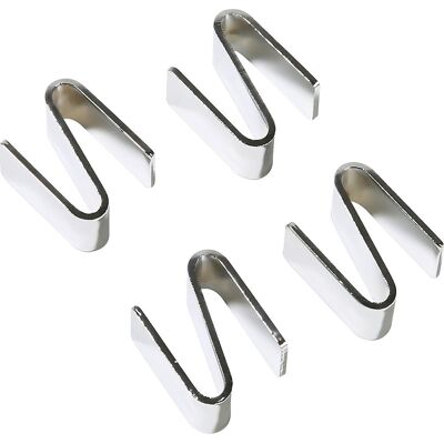 kaiserkraft S-Haken-Set, für Drahtgitter-Tischwagen, Metall kaiserkraft S-Haken-Set, für Drahtgitter-Tischwagen, Metall