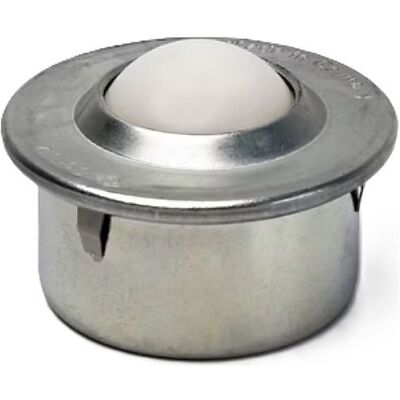 Kugelrolle mit Bund und Clip, Kunststoffkugel, Kugel-Ø 30 mm, Nutzlast 100 kg, ab 10 Stk Schulz Stanztechnik Kugelrolle mit Bund und Clip, Kunststoffkugel, Kugel-Ø 30 mm, Nutzlast 100 kg, ab 10 Stk Schulz Stanztechnik