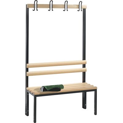 Umkleidebank BASIC, einseitig, Buchenholzleisten, Länge 1000 mm C+P Umkleidebank BASIC, einseitig, Buchenholzleisten, Länge 1000 mm C+P