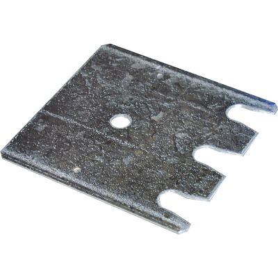 Unterlegblech für Fußplatten, verzinkt, für Serie S610 und S625, BxTxH 145 x 155 x 1 mm SCHULTE Unterlegblech für Fußplatten, verzinkt, für Serie S610 und S625, BxTxH 145 x 155 x 1 mm SCHULTE
