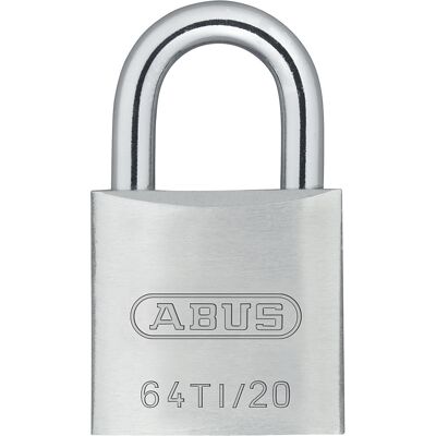 Zylindervorhängeschloss, 64TI/20 Lock-Tag, VE 12 Stk, silber ABUS Zylindervorhängeschloss, 64TI/20 Lock-Tag, VE 12 Stk, silber ABUS