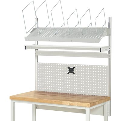 System-Aufbau-Komplettset 3, für Werkbank, Breite 1250 mm RAU System-Aufbau-Komplettset 3, für Werkbank, Breite 1250 mm RAU