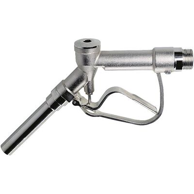 Manuelle Zapfpistole, Messing vernickelt, Dichtungen aus PTFE, mit Schlauchanschluss 1'' Jessberger Manuelle Zapfpistole, Messing vernickelt, Dichtungen aus PTFE, mit Schlauchanschluss 1'' Jessberger