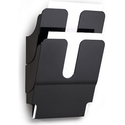Formularablage FLEXIPLUS für Wandmontage, inkl. Schrauben und Dübel, 2 DIN A4 hoch, schwarz DURABLE Formularablage FLEXIPLUS für Wandmontage, inkl. Schrauben und Dübel, 2 DIN A4 hoch, schwarz DURABLE