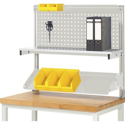 System-Aufbau-Set 7, für Werkbank, BxTxH 1000 x 350 x 900 mm RAU System-Aufbau-Set 7, für Werkbank, BxTxH 1000 x 350 x 900 mm RAU