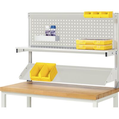System-Aufbau-Set 7, für Werkbank, BxTxH 1250 x 350 x 900 mm RAU System-Aufbau-Set 7, für Werkbank, BxTxH 1250 x 350 x 900 mm RAU