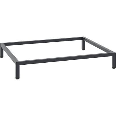 Schrankuntergestell, schwarzgrau RAL 7021, 930 x 800 mm C+P Schrankuntergestell, schwarzgrau RAL 7021, 930 x 800 mm C+P