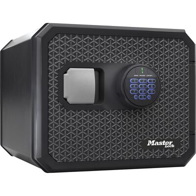 Sicherheitssafe mit elektronischer Kombination, feuerfest und wasserdicht, schwarz, HxBxT 348 x 417 x 478 mm Masterlock Sicherheitssafe mit elektronischer Kombination, feuerfest und wasserdicht, schwarz, HxBxT 348 x 417 x 478 mm Masterlock