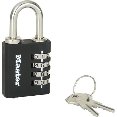 Zahlenschloss, Zink, VE 12 Stk, mit Sicherheitsnotschlüssel Masterlock Zahlenschloss, Zink, VE 12 Stk, mit Sicherheitsnotschlüssel Masterlock