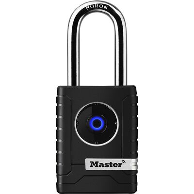Vorhängeschloss mit Bluetooth®, militärische Verschlüsselung, schwarz Masterlock Vorhängeschloss mit Bluetooth®, militärische Verschlüsselung, schwarz Masterlock