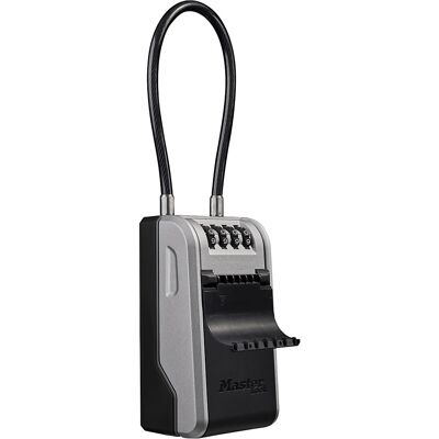 Schlüsselbox Select Access, Stahl, VE 4 Stk, grau, mit flexiblen Bügel Masterlock Schlüsselbox Select Access, Stahl, VE 4 Stk, grau, mit flexiblen Bügel Masterlock