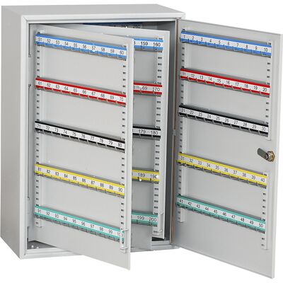kaiserkraft Schlüsselschrank, 250 Haken, HxBxT 550 x 380 x 205 mm, lichtgrau kaiserkraft Schlüsselschrank, 250 Haken, HxBxT 550 x 380 x 205 mm, lichtgrau