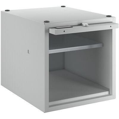 Einzelschließfach Köln, erweiterbar, HxBxT 400 x 400 x 500 mm, für Vorhängeschloss, Tür lichtgrau Wolf Einzelschließfach Köln, erweiterbar, HxBxT 400 x 400 x 500 mm, für Vorhängeschloss, Tür lichtgrau Wolf