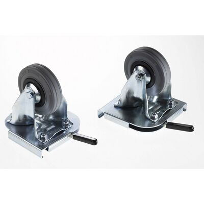Clip-On Rollensatz, 2 Bockrollen, Rad-Ø 100 mm ZARGES Clip-On Rollensatz, 2 Bockrollen, Rad-Ø 100 mm ZARGES
