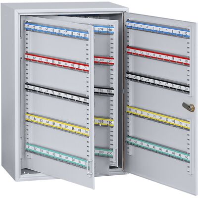 kaiserkraft Schlüsselschrank, 300 Haken, HxBxT 550 x 380 x 205 mm, weißaluminium kaiserkraft Schlüsselschrank, 300 Haken, HxBxT 550 x 380 x 205 mm, weißaluminium