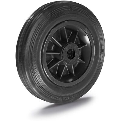 Vollgummi-Rad, auf Kunststoff-Felge, Rollenlager, Rad-Ø x Breite 100 x 30 mm Proroll Vollgummi-Rad, auf Kunststoff-Felge, Rollenlager, Rad-Ø x Breite 100 x 30 mm Proroll