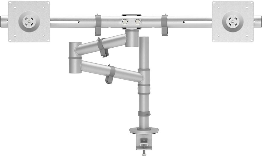 Dataflex Monitorarm VIEWGO Doppelarm für 2 Monitore silber