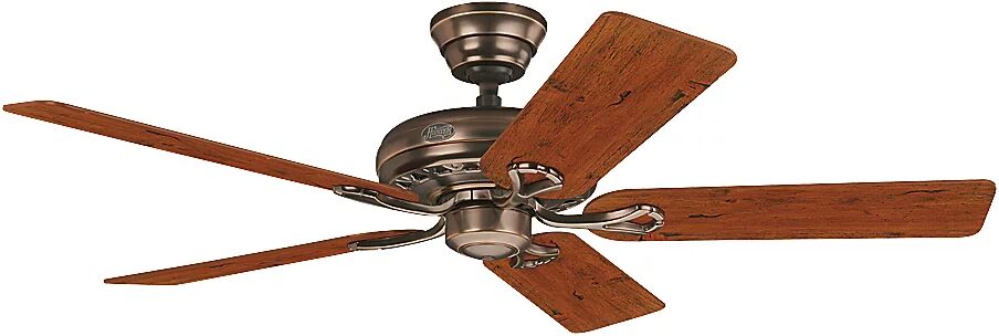 Deckenventilator SAVOY Rotorblatt-Ø 1320 mm Kirschbaum / Mahagoni / Bronze bernstein