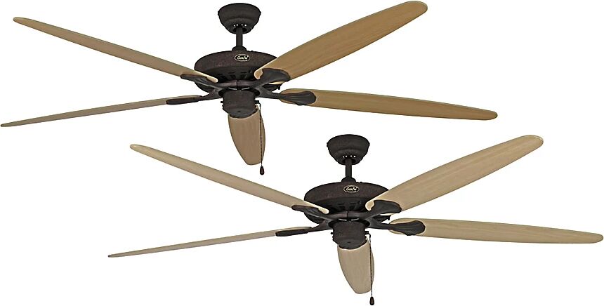 Deckenventilator CLASSIC ROYAL Rotorblatt-Ø 1800 mm Ahorn / Buche / braun antik / bronze