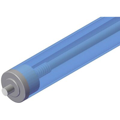 Kunststoff-Tragrolle, Rollen-Ø 40 mm, Achs-Ø 10 mm, Länge 500 mm Gura Kunststoff-Tragrolle, Rollen-Ø 40 mm, Achs-Ø 10 mm, Länge 500 mm Gura