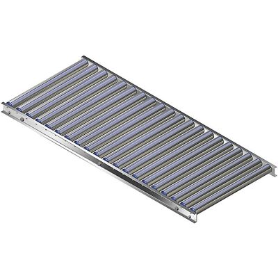 Leicht-Rollenbahn, Aluminiumrahmen mit Aluminiumrollen, Bahnbreite 600 mm, Achsabstand 75 mm, Länge 1,5 m Gura Leicht-Rollenbahn, Aluminiumrahmen mit Aluminiumrollen, Bahnbreite 600 mm, Achsabstand 75 mm, Länge 1,5 m Gura