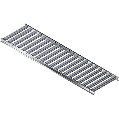 Leicht-Rollenbahn, Aluminiumrahmen mit Aluminiumrollen, Bahnbreite 500 mm, Achsabstand 100 mm, Länge 2,0 m Gura Leicht-Rollenbahn, Aluminiumrahmen mit Aluminiumrollen, Bahnbreite 500 mm, Achsabstand 100 mm, Länge 2,0 m Gura