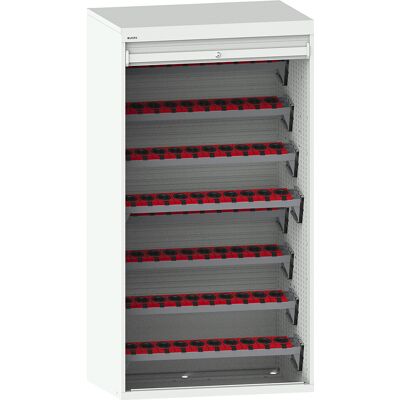 CNC-Schrank mit Rollladen, 8 Ebenen, 80 Halter HSK 63 A+C+E/80 B+D+F, lichtgrau RAL 7035 LISTA CNC-Schrank mit Rollladen, 8 Ebenen, 80 Halter HSK 63 A+C+E/80 B+D+F, lichtgrau RAL 7035 LISTA
