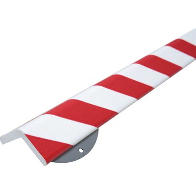 Knuffi® Eckschutz mit Montageschiene, Typ H+, 1-m-Stück, rot / weiß SHG Knuffi® Eckschutz mit Montageschiene, Typ H+, 1-m-Stück, rot / weiß SHG