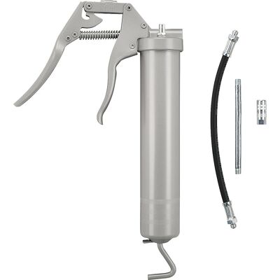 Einhandfettpresse, mit Düsenrohr, Hydraulikmundstück und Panzerschlauch, für Fette bis NLGI 2 bei 20 °C PRESSOL Einhandfettpresse, mit Düsenrohr, Hydraulikmundstück und Panzerschlauch, für Fette bis NLGI 2 bei 20 °C PRESSOL