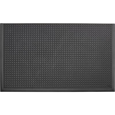 Anti-Ermüdungsmatte Diamond Flex™, LxB 1630 x 970 mm, 3seitig Randleisten, schwarz NOTRAX Anti-Ermüdungsmatte Diamond Flex™, LxB 1630 x 970 mm, 3seitig Randleisten, schwarz NOTRAX