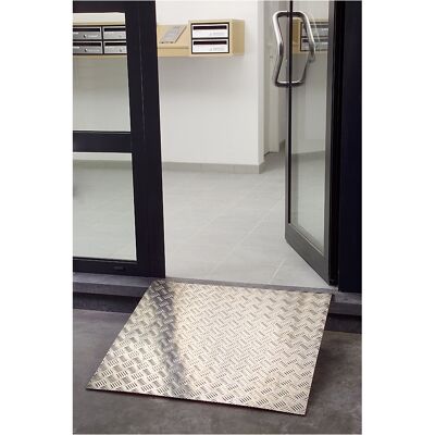 Rampe für Bürgersteige, Tragfähigkeit 200 kg, LxB 800 x 800 mm Mottez Rampe für Bürgersteige, Tragfähigkeit 200 kg, LxB 800 x 800 mm Mottez